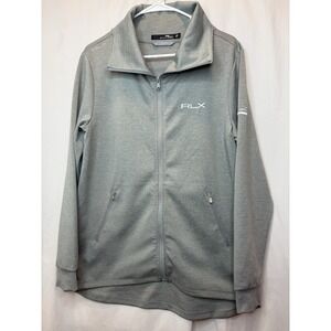 RLX Ralph Lauren Full Zip‎ Wicking Gray Jacket M RSM CLASSIC SEA ISLAND GOLF